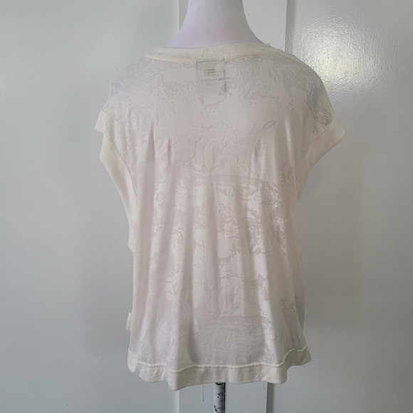 VARLEY Womens XSmall Cream Marbled Pattern Sleeveless Top - Picture 4 of 9